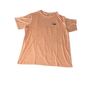 Havana Jim Mens Short Sleeve UPF Crewneck T-Shirt XL Peach Outdoor Casual Soft
